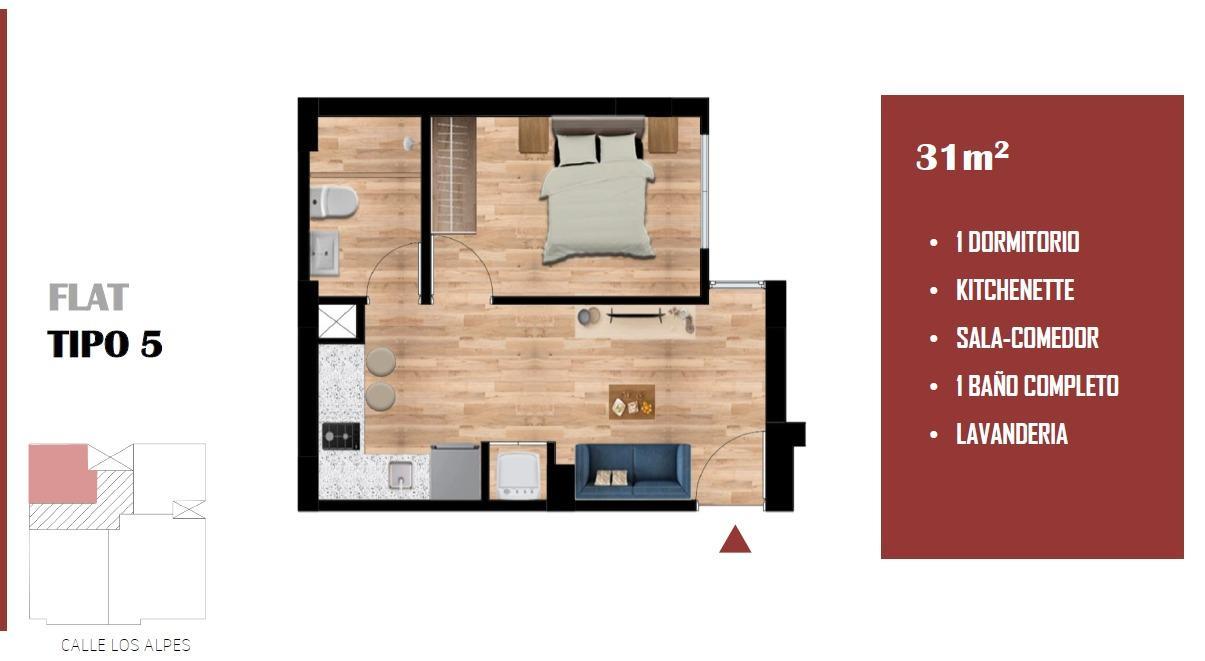 Departamento en Venta ubicado en Surquillo a $65,000